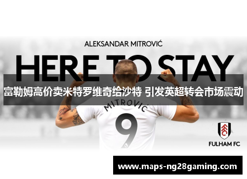 富勒姆高价卖米特罗维奇给沙特 引发英超转会市场震动 富勒姆高价卖米特罗维奇给沙特 引发英超转会市场震动